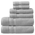 thumbnail image 1 of Beautyrest 6-piece Plume Transitional Cotton Feather Soft Towel Set in Gray, 1 of 11