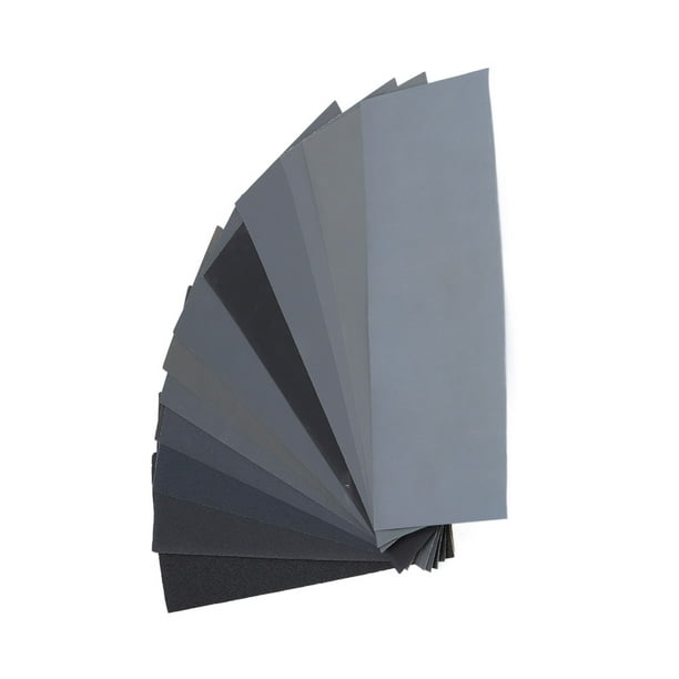 Papel De Lija Papel De Lija Seco Y Húmedo Juego Impermeable De Grano 120 A 3000 Para Pulir Madera Y Metal
