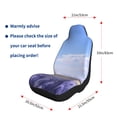 thumbnail image 5 of Honeii Lavender Fields Under Blue Sky for Car Seat Covers Full Set, Seat Covers for Cars, Car Seat Protector Waterproof, Leather Car Seat Cushion-2 PCS, 5 of 9