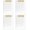 Gold 4 Pack, variant on 2 Pack Clear Acrylic Office Clipboard A4 Letter Size 8.6" x 12.2" (Gold)