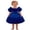 Blue, variant on FINALGANG Baby Girls Solid Color Bodice Dress Puff Sleeves 3D Rose Flower Decor Tulle Skirt Princess Formal Dress For Party Daily Wear Green 12-18 Months