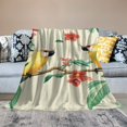 thumbnail image 5 of FCXZI Birds Flowers Branch Fuzzy Fluffy Soft Cozy Blanket 40*50in, 5 of 7