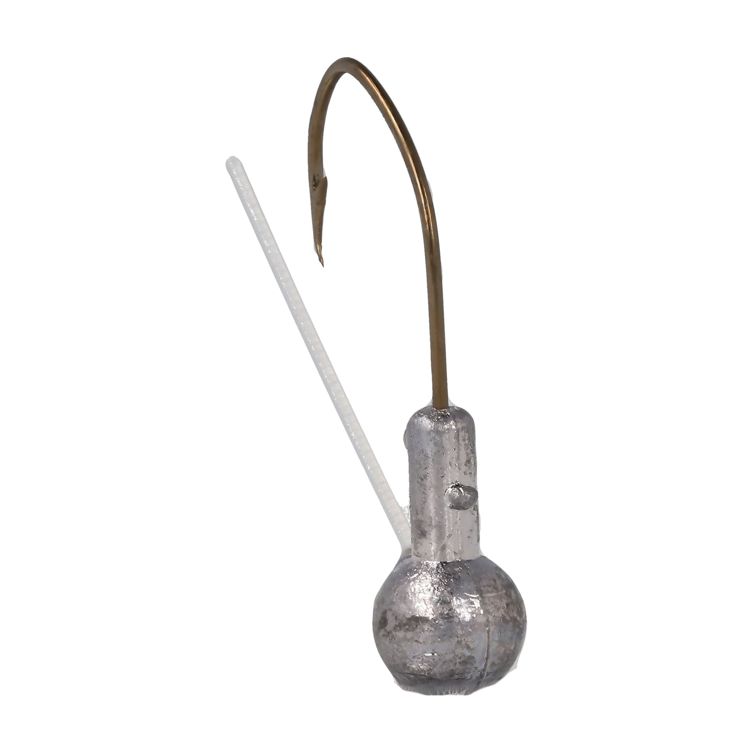 Eagle Claw Weedless Pro-V Ball Head Jig 1/8 oz Unpainted