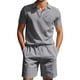 thumbnail image 4 of WILLBEST Traje de Verano para Hombre, de Carga Corta, Holgado, Informal, Transpirable, de Manga Corta, de Lino, 4 of 8