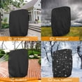 thumbnail image 4 of Funda protectora para tumbona plegable, funda para tumbona de jardín a prueba de polvo, 71 × 110 cm de ancho (negro) TUNC Sencillez, 4 of 4