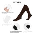 thumbnail image 5 of Lsque Spooky Pumpkin Face Pattern Sport Compression Socks for Men & Women 15-20 mmHg Knee High Nurse Pregnant Running Medical and Travel Athletic, 5 of 6