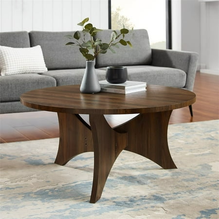 Wilmer 36 Mid Century 3 Leg Round Coffee Table In Dark Walnut Canada Mid Century 3 Leg Round Coffee Table, 36 In Light Brown Medium Round Wood Coffee Table