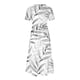 thumbnail image 5 of Vestido de Manga Corta para Mujeres Vestido de Verano de Cuello Redondo Impreso, Poliéster de Tamaño Verdadero Diario Y Vestido de Fiesta, 5 of 5
