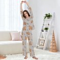 thumbnail image 5 of FORMRS Womens Pajama Set Long Sleeve Top and Pants with Pockets Soft Comfy Lounge Sleepwear, Sizes S-2XL, Cartoon Bear, 5 of 7