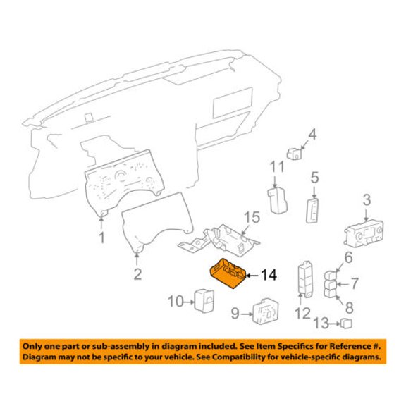 Hummer GM OEM 03-07 H2 Dash Cluster Switch-Module 24243809