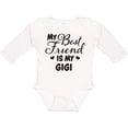 thumbnail image 3 of Inktastic My Best Friend is My Gigi with Hearts Boys or Girls Long Sleeve Baby Bodysuit, 3 of 5