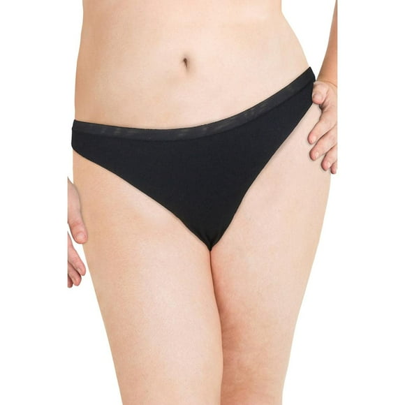 DKNY String en Coton Invisible (DK1028) TG/noir