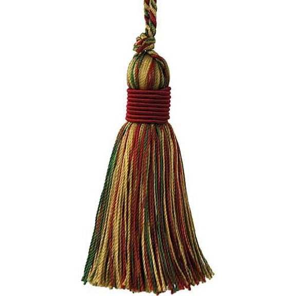 Belagio Tassel, 3.5" Long, Mulberry Collection, Crimson Multi