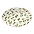 thumbnail image 2 of Bingfone Christmas Tree Skirt Mat Christmas Decoration Interior 48" -Avocado Friends, 2 of 6