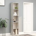thumbnail image 1 of vidaXL Book Cabinet Concrete Grey 40x30x189 cm Engineered Wood, 1 of 5