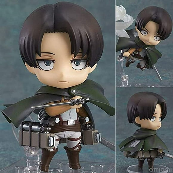 Figurine d'Action Levi Ackerman Modèle en PVC, Décoration de Bureau à Domicile, 10cm Meilleur Cadeau pour Adultes Enfants