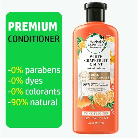Herbal Essences Bio:renew Volumizing Conditioner White Grapefruit & Mint 13.5 fl oz *EN