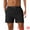 Black, variant on DARING DIVA Men's Drawstring Waist Side Pockets Mesh Lining Beach Swim Trunks 30 Black
