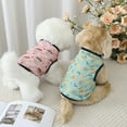 thumbnail image 5 of sunsanly Pet Vest Round Neck Comfortable Soft Sleeveless Loose Cartoon Sheep Print Pet Cat Dog Summer Shirts Pet Supplies, 5 of 7