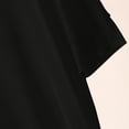 thumbnail image 3 of Aobny Womens Nightgowns Moomoo Short Sleeve Modal Sleep Dresses Solid V-Neck Knee Length Black Womens Sleep Shirts,L, 3 of 5
