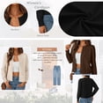 thumbnail image 3 of SUNBS Long Sleeve Sweaters for Women Cropped Cardigan Womens Lightweight Blouse Fashion Knit Top Button Up Clothes, 3 of 8