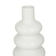 thumbnail image 5 of CosmoLiving by Cosmopolitan 16", 13", 17"H White Ceramic Vase with Bubble Texture Designs, Set of 3, 5 of 9