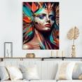 thumbnail image 2 of Designart Cubic Woman Portrait II Canvas Wall Art, 2 of 5
