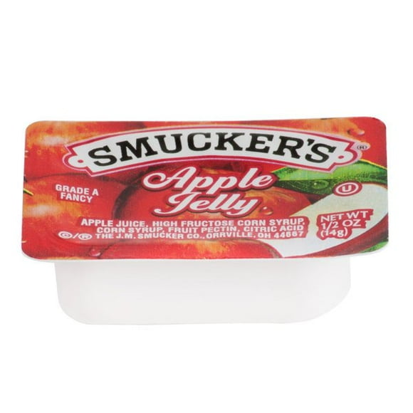 Smucker's Apple Jelly .5 oz. Portion Cups - 200/Case