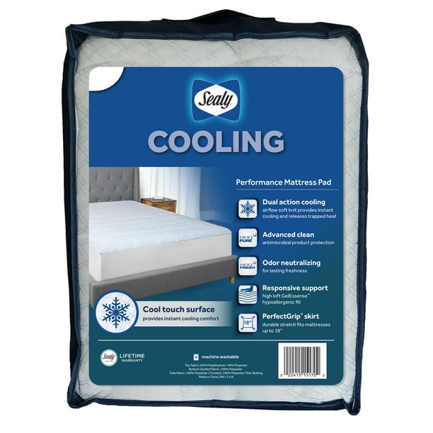Sealy Cooling Mattress Pad, Queen