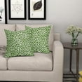 thumbnail image 3 of Green Cheetah Throw Pillow Covers 18X18 Inches Set of 2 Leopard Decorative Pillow Cases Animal Wildlife Pillow Cover with Zipper Home Decor for Sofa Couch Housewarming Gift Bed Porch Outdoor, 3 of 6