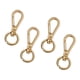thumbnail image 5 of Paquete de 4 ganchos de mosquetón con ojales giratorios, clips, ganchos de hardware para bolsos, Oro, 5 of 9