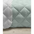 thumbnail image 3 of Eastern Down Alternative Comforter, Traditional Design Conceptual Art Sea Inspired Waves Retro Floral, Microfiber Quilt for All Season, 5 Sizes, Sky Blue White, by Ambesonne, 3 of 3