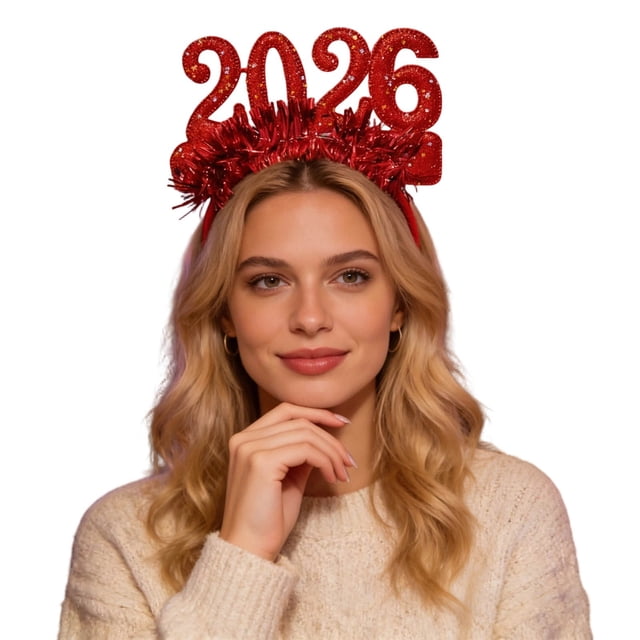 Sparkly Year Headband Party Hair Glitter Headpiece For Girls Festive Celebration Crafted For And Style