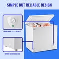 thumbnail image 6 of WANAI 6.5 Cubic Feet Chest Freezer White deep Freezer with Adjustable Temp Knob Ideal for Any Room, 6 of 9