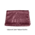 thumbnail image 3 of Blueek Shiny Glitter Rectangular Tablecloth for Wedding Parties - Polyester Nylon, Multiple Colors, 47x71 Inches, Ideal Banquet Decor(Red,3.9x5.9ft), 3 of 6