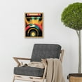 thumbnail image 2 of Retro Record Player DJ Decks Turntable Abstract Print Artwork Framed Wall Art Print A4, 2 of 4
