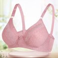 thumbnail image 4 of SELONE 2023 Bras for Women Push Up Cotton for Sagging Breasts Colored Gathering Everyday Bras for Women Sports Bras for Women Nursing Bras for Breastfeeding Womens Bras Push Up Longline Bras Pink XXL, 4 of 5