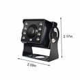 thumbnail image 2 of RKSTN Vehicle Cameras 8-Light Night Vision Photosensitive Bus HD Camera Truck Blind Spot Rear View LED Car Monitoring Reversing Image Black 720P, Ahd Aviation Interface Cleaning Supplies, 2 of 7