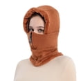thumbnail image 2 of Diufon Women's Winter Warm Hats Ear Flaps Fleece Lined Beanie Caps Zipper Scarf Cycling Ski Hat 2 in 1 Cap, 2 of 7