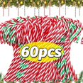 thumbnail image 2 of Bastones de caramelo navideños, muletas retorcidas de acrílico, colgante para árbol de Navidad, adornos para decoración del hogar, regalos al por mayor, 2 of 5