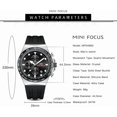 thumbnail image 6 of Men Watches Business Casual Wrist Watch (Chronograph/Waterproof/Luminous/Calendar) Silicon Band Fashion Watches for Men…, 6 of 6