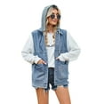 thumbnail image 6 of XBASW Women's Hooded Denim Vest Summer Jean Waistcoat Summer Loose Sleeveless Jacket S-XL, 6 of 6