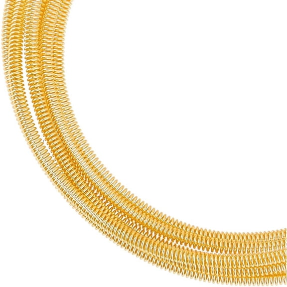 6.5FT 28 Gauge Gold French Wire Real 24K Gold Plated Brass Spiral Coil Embroidery Silk Thread Gimp Bullion Wires DIY