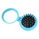 thumbnail image 3 of Cepillo de pelo pequeño con espejo, peine de masaje para el cabello, espejo de viaje redondo plegable, mini portátil para mujeres y niñas , azul Zulema cepillo de pelo, 3 of 8