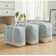 thumbnail image 4 of LNGOOR Washable Finishing Bag, Thick Cotton Linen Quilt Storage Bag Quilt Bag, Medium, Blue Stripes 1PCS, 4 of 7