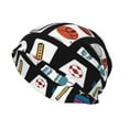 thumbnail image 2 of Logiee Geometric Sports Energetic Burst Print Unisex Knit Beanie for Men Women Winter Hat,Beanies Skull Caps, 2 of 7