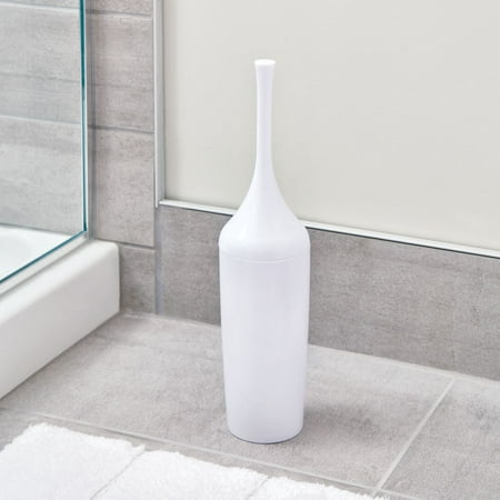 InterDesign Una Nuvo Toilet Bowl Brush and Holder for Bathroom Storage, (Best Toilet Brush 2019)