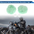 thumbnail image 2 of Accesorios de Casco de Motocicleta Decoración Orejas de Oso Redondas para Cascos de Motocicleta Bicicleta Esquí Verde Menta Pegatina 1 Juego, 2 of 6