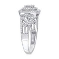 thumbnail image 4 of 1/2 Carat (Ctw I2-I3, H-I) Diamond Halo Engagement Ring in 10K White Gold for Women, 4 of 6