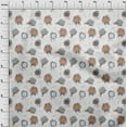 thumbnail image 4 of oneOone Cotton Cambric Light Brown Fabric Animals Quilting Supplies Print Sewing Fabric By The Yard 42 Inch Wide, 4 of 6